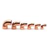 90° 99.9% Copper Solder Elbow Pipe Fitting, 89 mm ID, 1.8 mm Wall view 2
