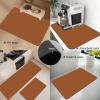 Large Bathroom Rug, Non-Slip Washable Bath Mat, 70 x 120 cm, Orange view 2