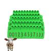 Plastic Livestock Ear Tags, Green, 4 × 5 cm, Numbered 401–500, 100-Pack view 1