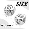 SHDOFN 2-Piece Six-Sided Decision Dice view 2