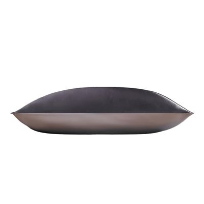 Silk Pillowcase, Pure Natural Silk, Dark Gray, 51 x 91 cm