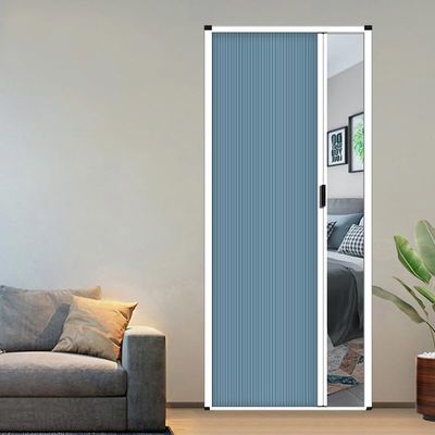 Pounjsd Accordion Folding Door, No-Drill Sliding Interior Door, 155 × 203 cm