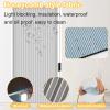 Pounjsd Accordion Folding Door, No-Drill Sliding Interior Door, 155 × 203 cm view 3