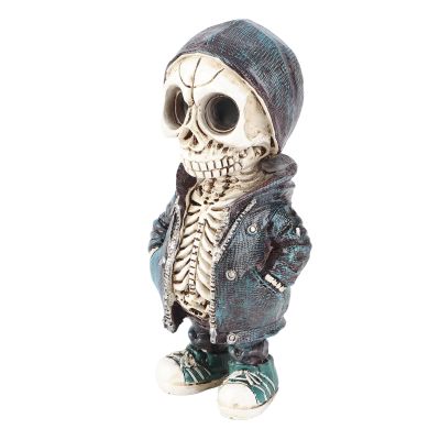 SIXRUN Skeleton Statue Decoration, Realistic Skull Decor for Parties (B)