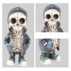 SIXRUN Skeleton Statue Decoration, Realistic Skull Decor for Parties (B) view 2