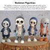 SIXRUN Skeleton Statue Decoration, Realistic Skull Decor for Parties (B) view 4