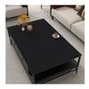 Rectangular PU Leather Table Cover, Non-Slip, Black, 30 x 45 cm view 1