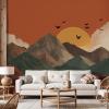 Dyjuaa Mountain Landscape Non-Woven Wallpaper, 250 x 175 cm, Sunset view 1