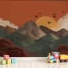 Dyjuaa Mountain Landscape Non-Woven Wallpaper, 250 x 175 cm, Sunset view 4