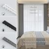 Double-Track Ceiling Curtain Track, Heavy-Duty Aluminum, Gray, 230 cm view 3