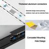 Double-Track Ceiling Curtain Track, Heavy-Duty Aluminum, Gray, 230 cm view 4