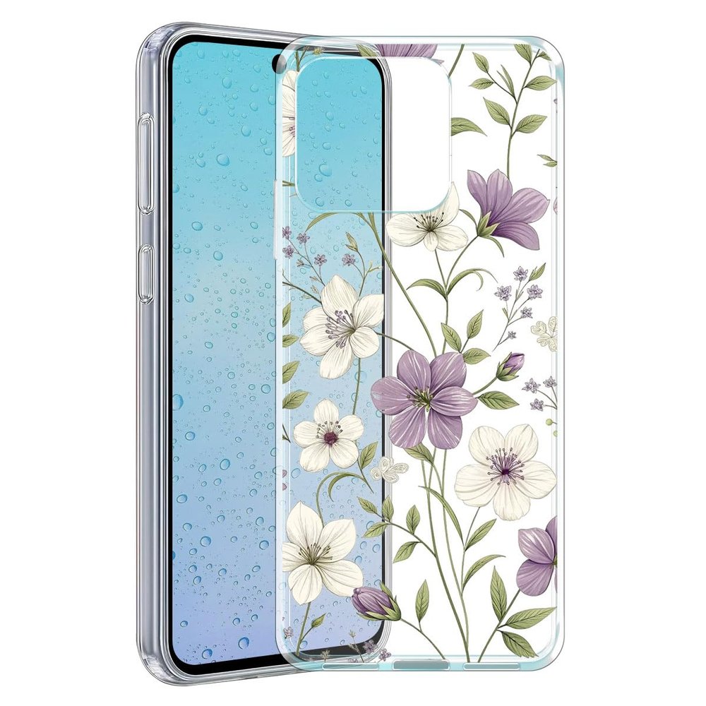 YonderYM Case Compatible with CUBOT A40, Shockproof Clear Soft TPU Silicone, Pattern 20