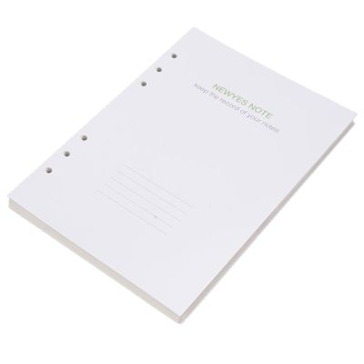 BONKZEBU Loose-Leaf Lined Paper, 6-Hole Inserts, Flat Design, 64 Sheets for Refillable Notebook, 8.46 x 5.91 in