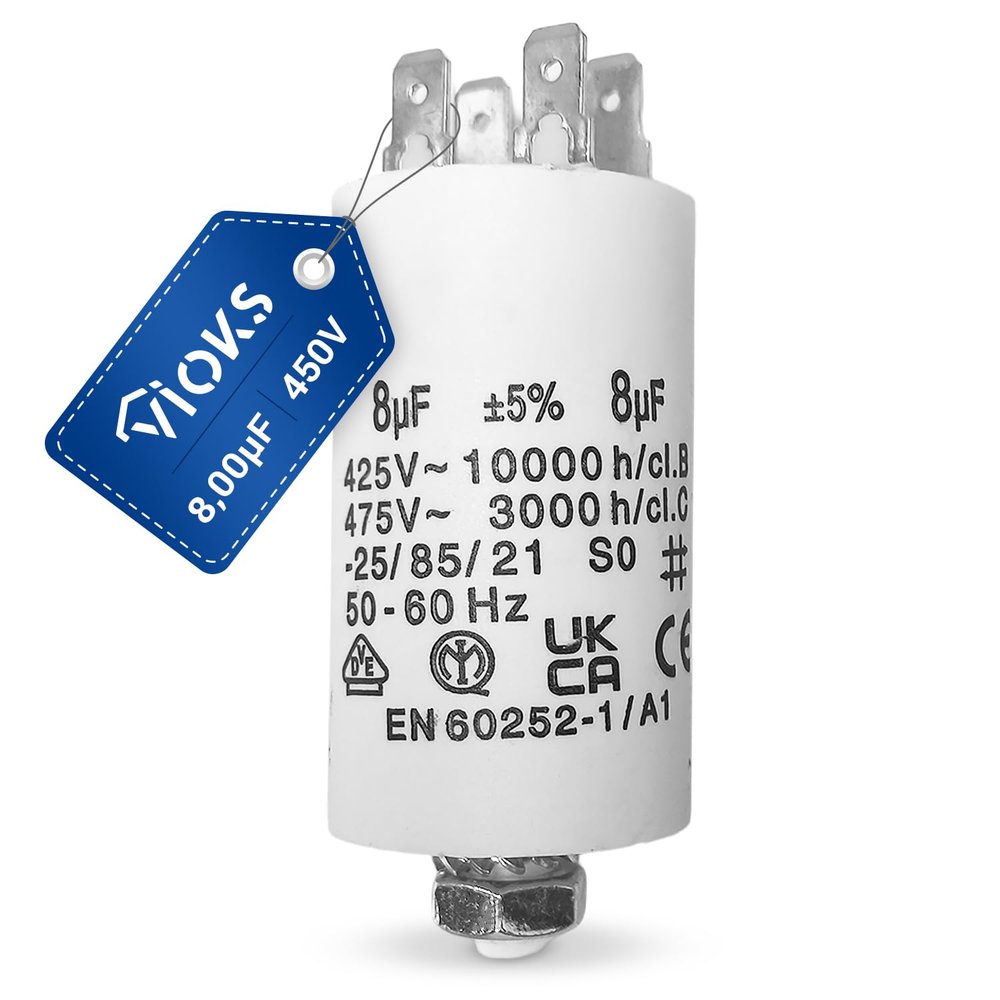 VIOKS CBB60 450 V 8 µF Capacitor for Household Appliances