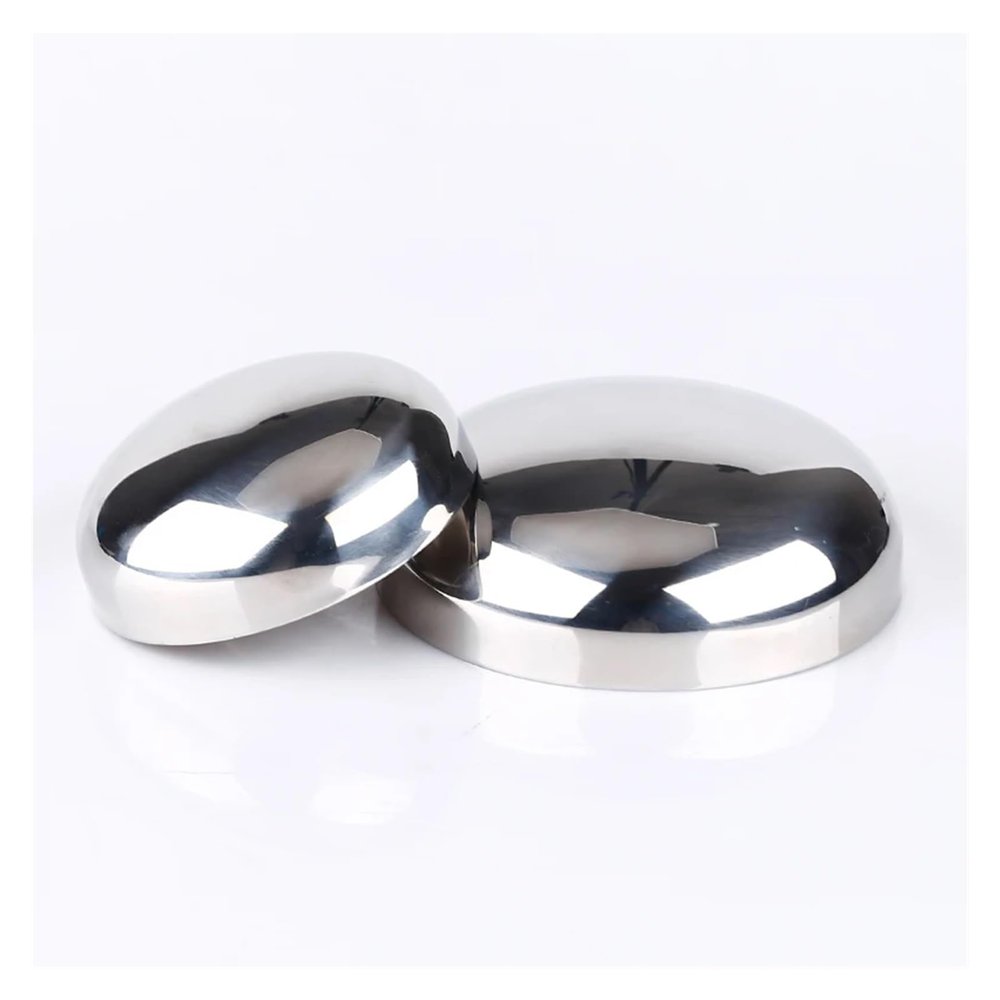 ICXLPMC 1-Pc 19–108 mm OD SS304 Stainless Steel Weld-End Cap, 1.5/2 mm Thick (108 × 2 mm)