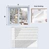 Thermo Cover Window, White Transparent EVA Insulating Film for Thermal Insulation, Window Sealing Kit with Tape, Non-Cuttable Thermal Curtain (Black, 800 x 2800 mm) view 2