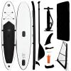 Mengtu Stand-Up Paddleboard for Beginners & Recreation - Black/White - 330 x 72 x 10 cm - Surfing Equipment 92736 view 1