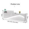 LVYWEX Reception Desk with Drawers and Open Shelves for Salons (White on the Left, 200 cm) view 3