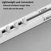 White Curtain Rod 200 cm, 150 cm, 250 cm, 100 cm, 300 cm, No-Drill Curtain Track System for Bedrooms, Living Rooms, Cabinets and RVs (2.1 m) view 3