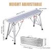 Height-Adjustable Folding Aluminum Work Platform, 600 lb view 2