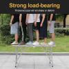 Height-Adjustable Folding Aluminum Work Platform, 600 lb view 3