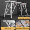 Height-Adjustable Folding Aluminum Work Platform, 600 lb view 4