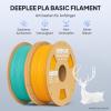 DEEPLEE Basic PLA Filament 2kg Sunflower Yellow/Turquoise view 2