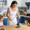 Rotating Kitchen Utensil Holder with 8 Hooks view 2