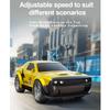 MechEdu 1:43 Mini RC Race Car, 2.4 GHz, 5-Channel, Aluminum, Dual-Speed Modes, App Control, Dark Blue view 4