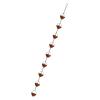 MALSSE Artistic Rain Collection Rain Chain with Metal Flower Cups view 1