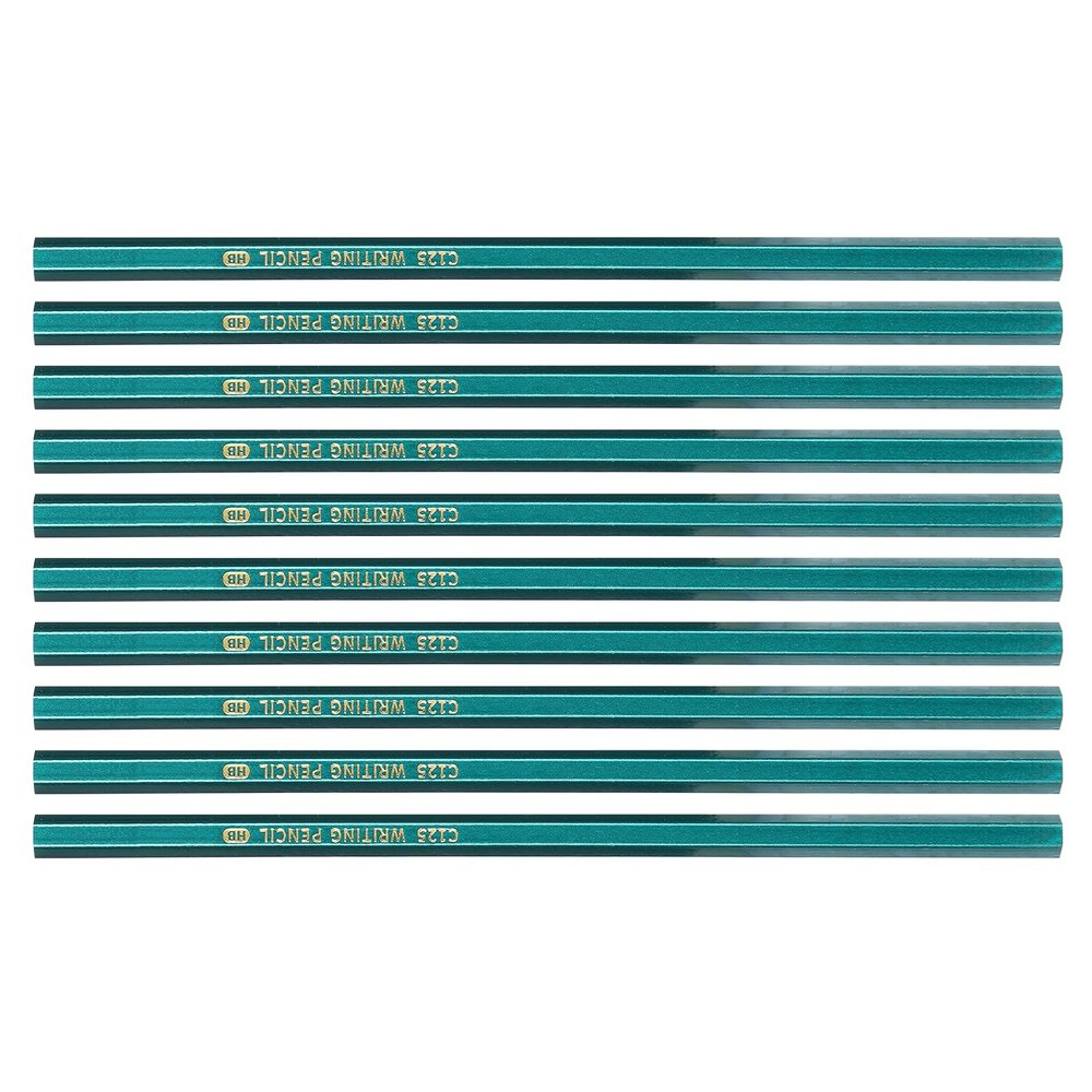 SIXRUN Wooden Graphite Pencils, HB, 10-Pack, No Eraser