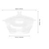 2.5 L Glass Soup Pot with Lid, Heat-Resistant view 2