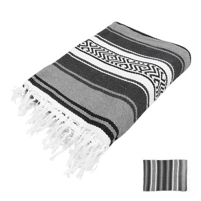 Mexican Blanket Sofa Throw, Woven Polyester Cotton, Christmas Party