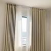 Double-Row Ceiling Curtain Track Set, Silent-Glide Rails, Black, 1.2 m (3.9 ft) view 3