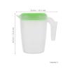1 L Light Green Plastic Carafe with Lid view 2