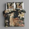 Deer and Floral Duvet Cover Set, 200 x 200 cm, 3-Piece view 3