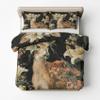 Deer and Floral Duvet Cover Set, 200 x 200 cm, 3-Piece view 4
