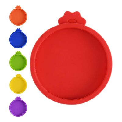 SEWACC 6-Piece Silicone Wide-Mouth Lids for Yogurt Jars and Pet Food Cans