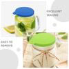 SEWACC 6-Piece Silicone Wide-Mouth Lids for Yogurt Jars and Pet Food Cans view 3