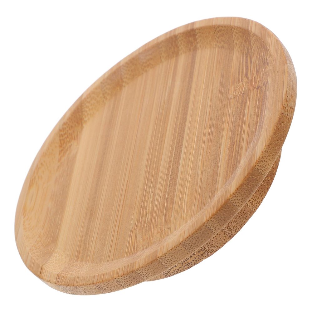 NUOBESTY Wooden Wine Glass Lid and Snack Serving Tray