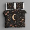 Boho Floral Bedding Set 155 x 220 cm, Moon and Star Pattern view 3