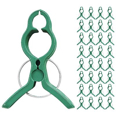 VALICLUD 60-Piece Plant Clips, Durable Plastic Tomato Stem Clips, Large Garden Support Clips for Plant Securing and Climbing Support, Flexible and Reusable for Vegetables and Flowers