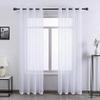 YUANZHI Sheer Curtain, 70 x 245 cm, Light-Filtering, Solid White view 1