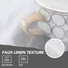 YUANZHI Sheer Curtain, 70 x 245 cm, Light-Filtering, Solid White view 4