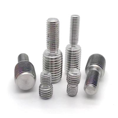 304 Stainless Steel Double-Ended Thread Adapter, Male-to-Male Metric Stud, M3–M16 to M20 (M3×4–M4×6, 1 pc.)