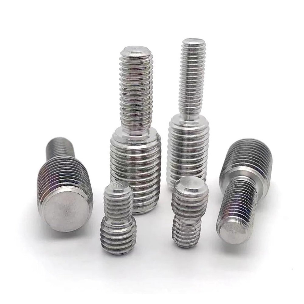 304 Stainless Steel Double-Ended Thread Adapter, Male-to-Male Metric Stud, M3–M16 to M20 (M3×4–M4×6, 1 pc.)