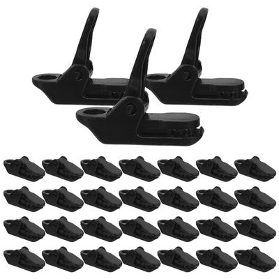 OUNONA 40 Wind-Resistant Plastic Tarp Clips with Locking Handles for Tents, Awnings, Pool Covers, and Outdoor Tarps