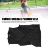 Tomantery Youth Football Padded Protective Shirt, Thickened Padded Vest for Basketball, Chest Protector, Polyurethane (YL) view 2