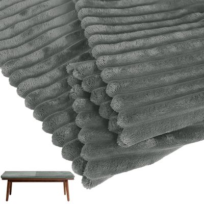 AQIGR 10 cm Thick Seat Cushion Cover, 160 x 35 x 10 cm, Gray-Green