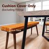 AQIGR 10 cm Thick Seat Cushion Cover, 160 x 35 x 10 cm, Gray-Green view 2